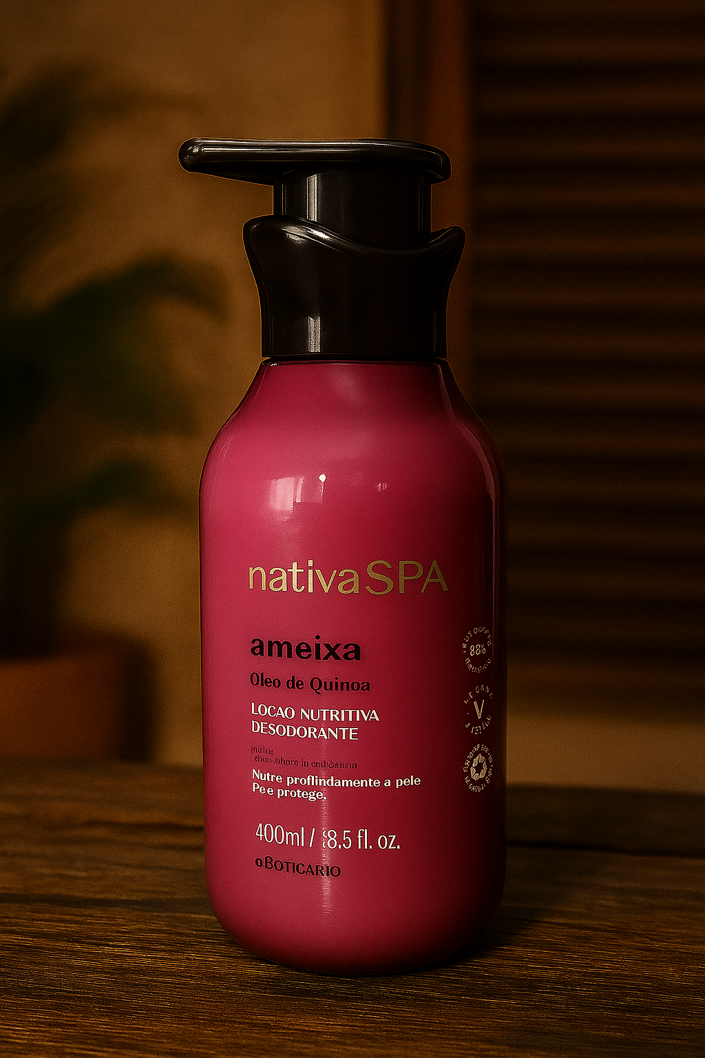 NATIVA SPA LOÇÃO DES HID CPO AMEI 400ML